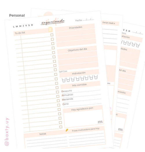 Pack Organizadores diarios