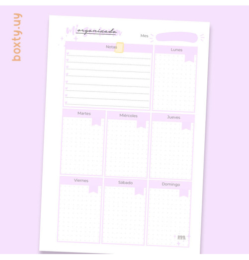 Pack organizadores semanales