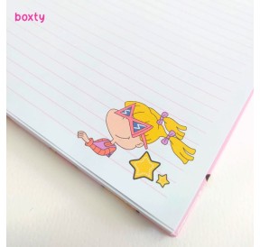 Cuaderno A5 Angelica fucsia