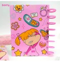 Cuaderno A5 Angelica fucsia