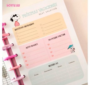 Planner perpetuo A5 Snoopy