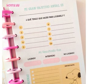 Planner perpetuo A5 Snoopy