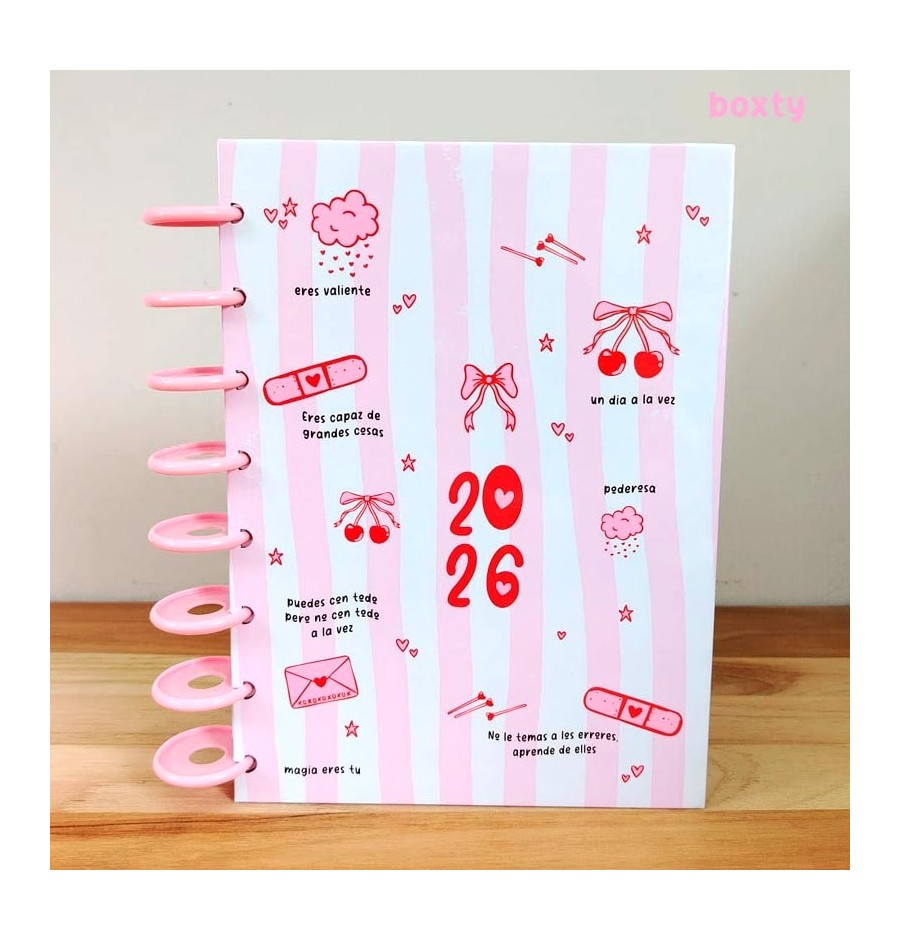 Agenda semanal A5 Cherry Power Agenda semanal A5 Cherry Power