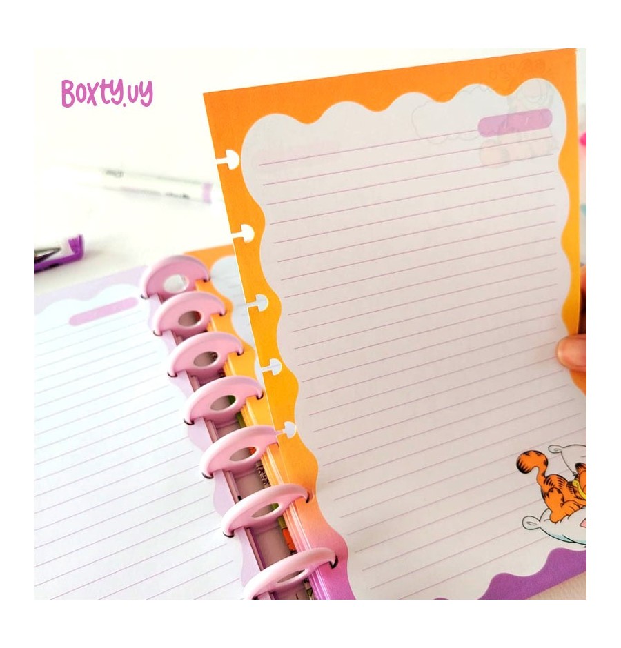 Pack hojas Garfield