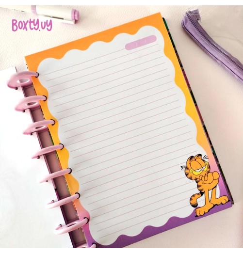 Pack hojas Garfield
